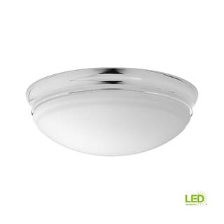 Progress Lighting LED Flush Mount Collection 17-Watt Polished Chrome Integrated LED Flush Mount P350100-015-30