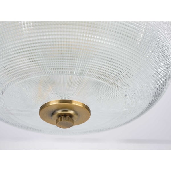 P3740 Archie 2 Light 12 Wide Flush Mount Bowl Ceiling Fixture - Brass