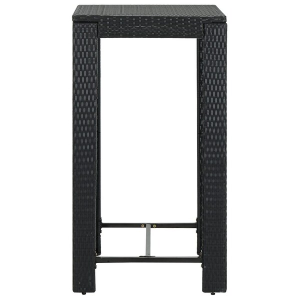 vidaXL Patio Bar Table Black 23.8