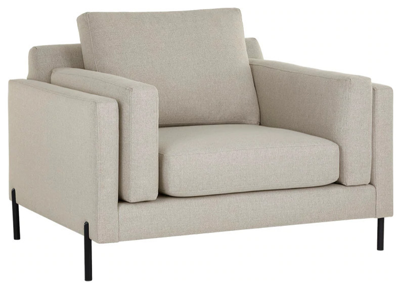 Zoanne Armchair Broderick Natural   Contemporary   Armchairs And Accent Chairs   by Virgil Stanis Design  Houzz