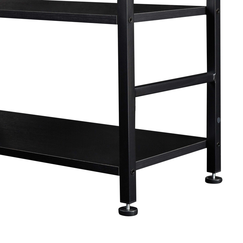 70.8 Inch Tall Bookshelf  6 tier Shelves with Round Top Frame