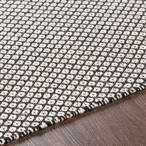 Osasuna Cotton Contemporary Black-white Rug