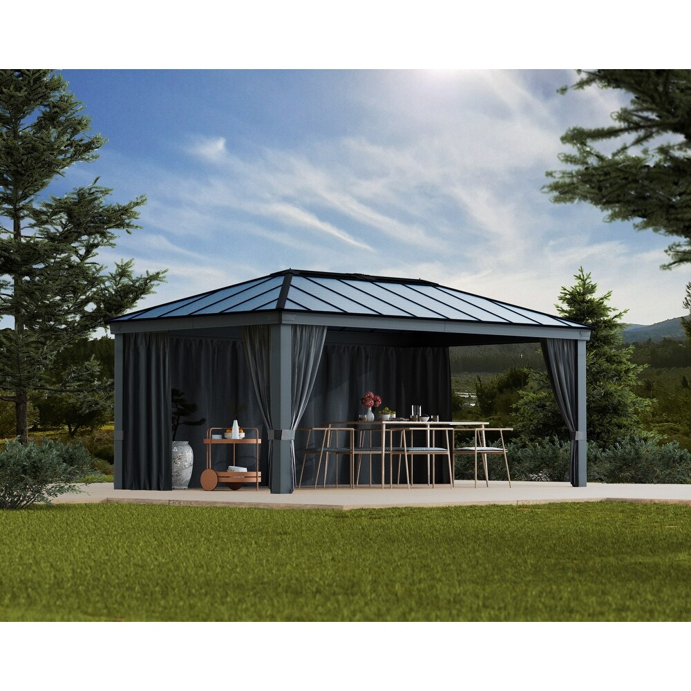 Curtain Set for Dallas 12 ft. Outdoor Gazebo