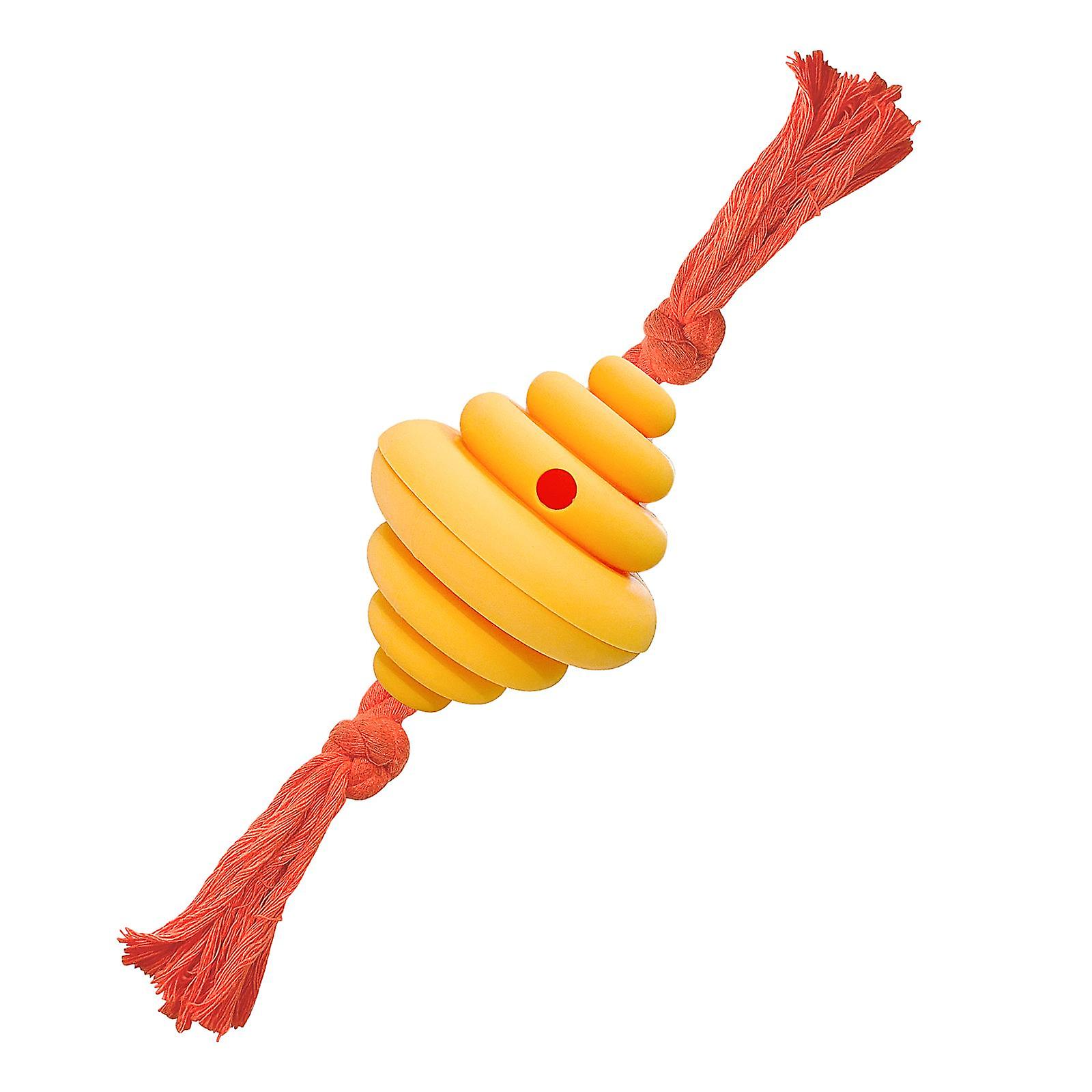 Leaking Food Dog Toy Bite Resistant Small Medium And Large Dogs Dog Chew Toy Yellow