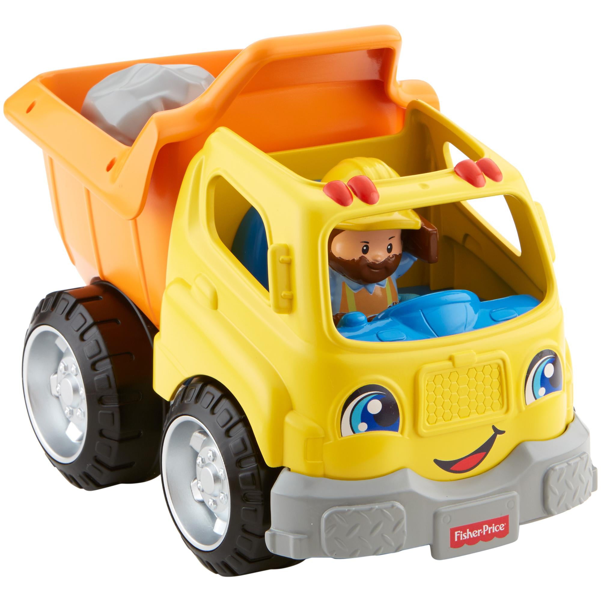 Fisher-Price Little People Dump Truck with Sounds and Construction Worker Figure