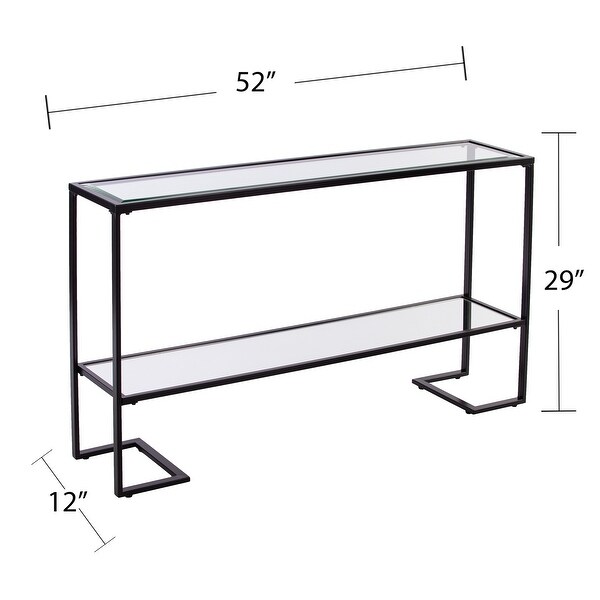 SEI Furniture Sampson Glam Narrow Console Table