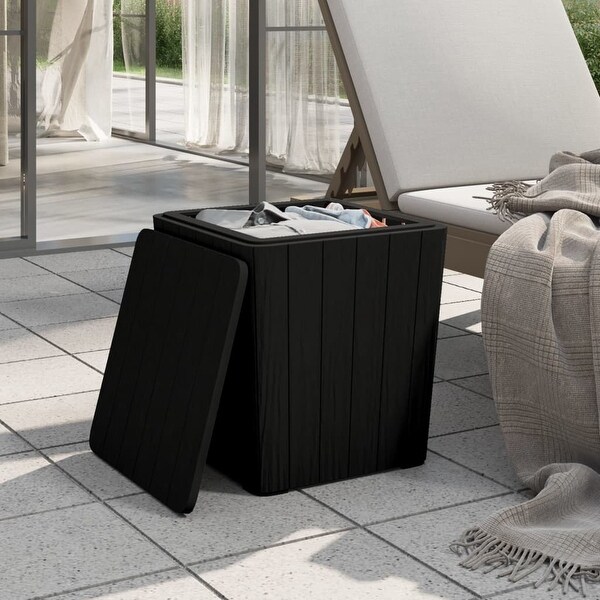 vidaXL Patio Table with Removable Lid Polypropylene