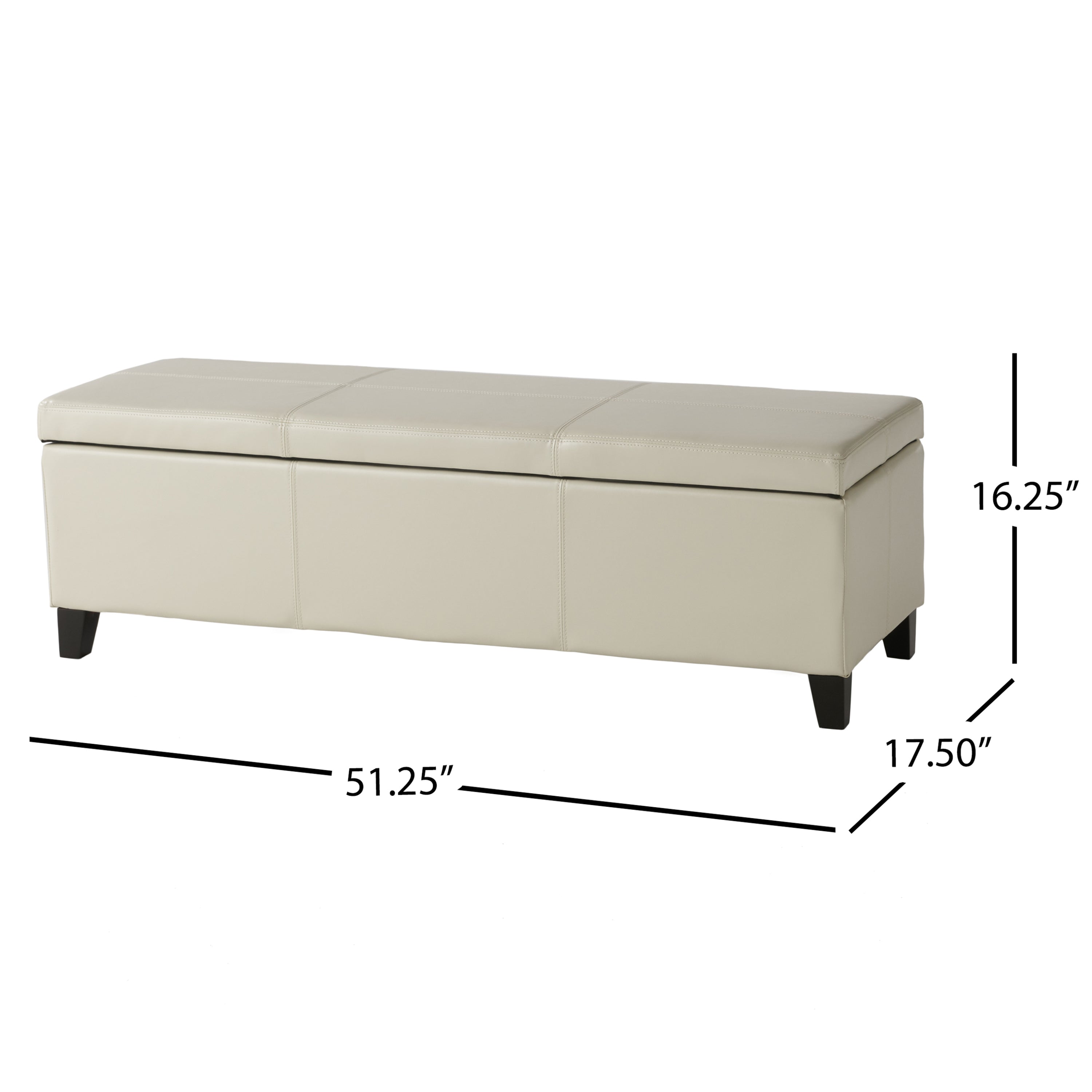 Rupert Upholstered Storage Ottoman Bench