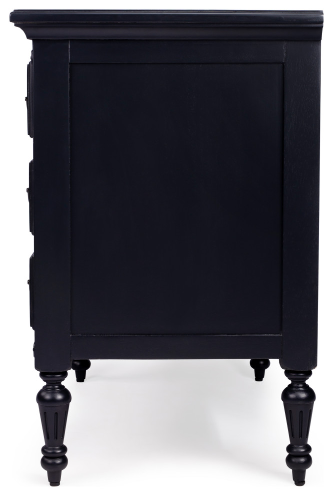 Masterpiece Drawer Chest  Black   Traditional   Accent Chests And Cabinets   by clickhere2shop  Houzz