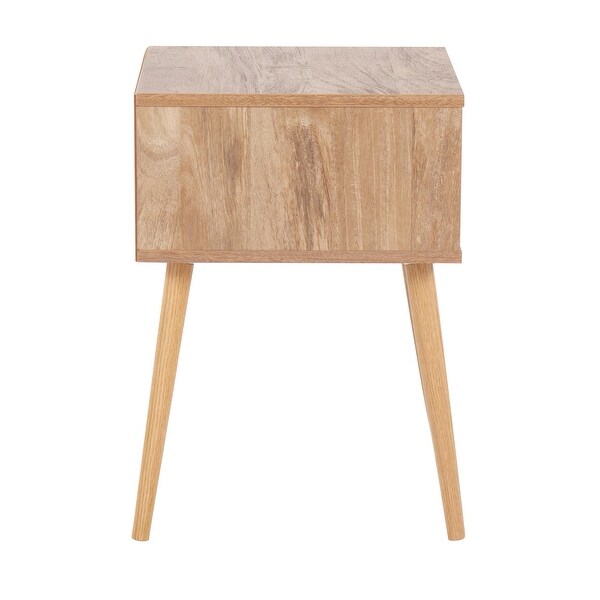 Ailani Side Table with Rattan Accent