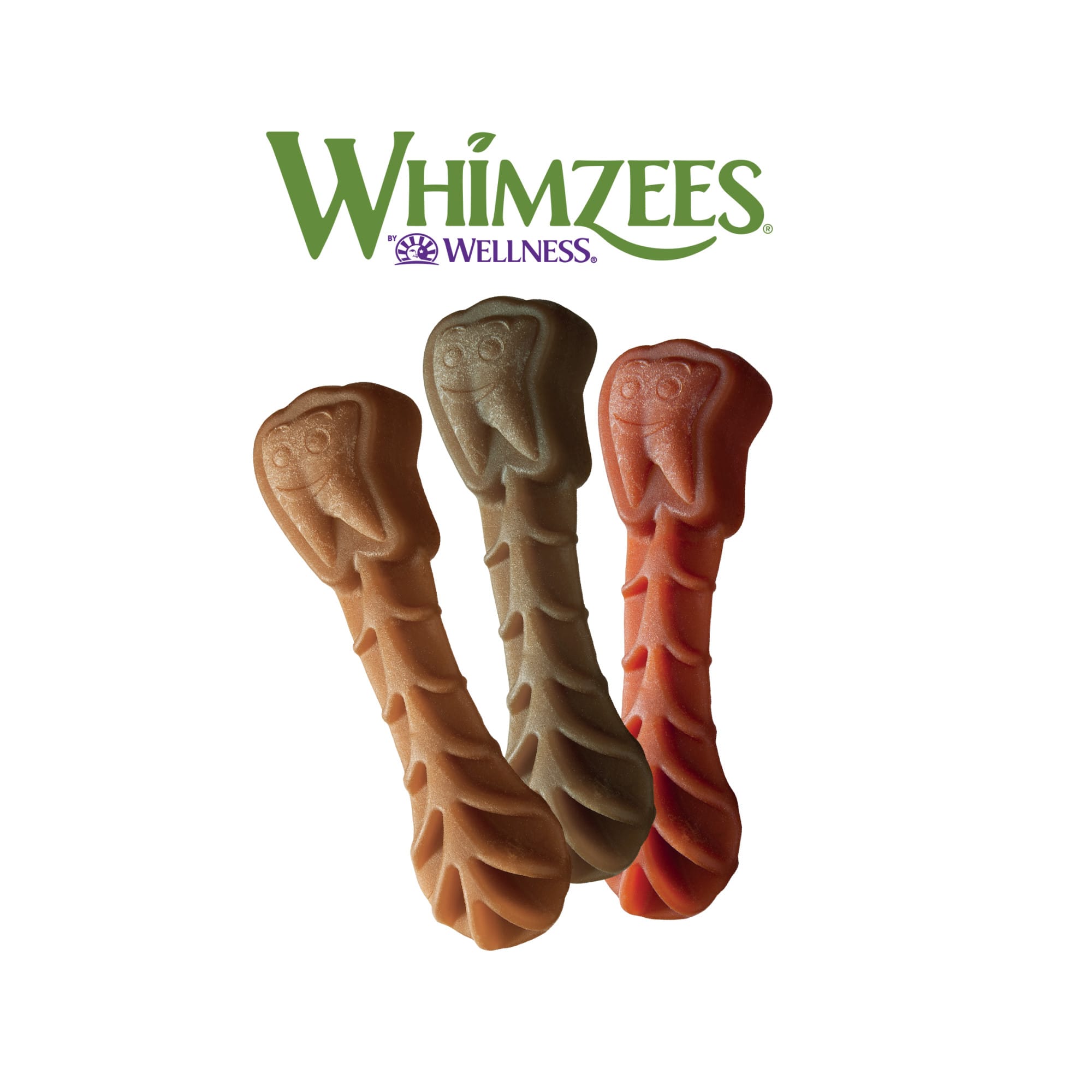 Whimzees X-Small Brushzees Natural Daily Dental Long Lasting Dog Treats， Count of 1