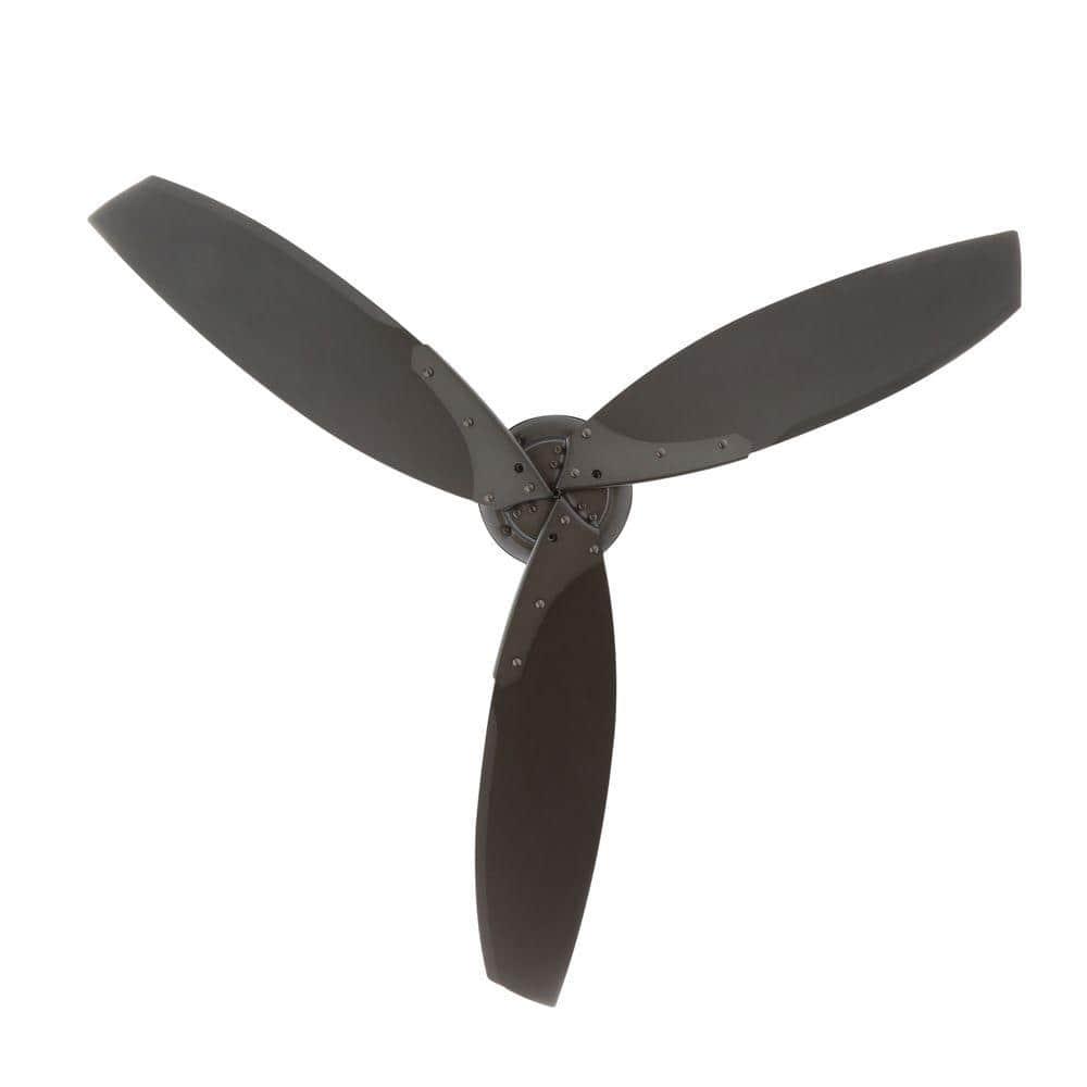 Hampton Bay Florentine IV 56 in IndoorOutdoor Natural Iron Ceiling Fan with Wall Control