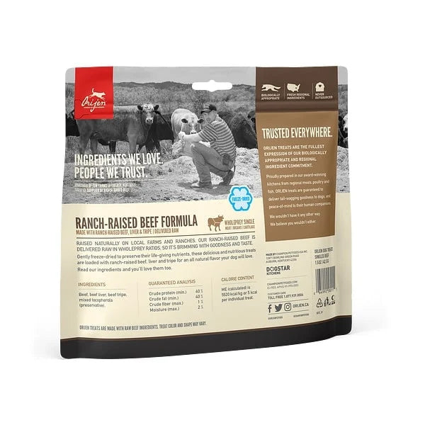 Freeze Dried Ranch Raised Beef Dog Treats;