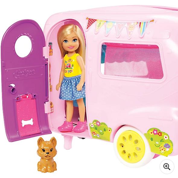 Barbie club chelsea camper with accessories