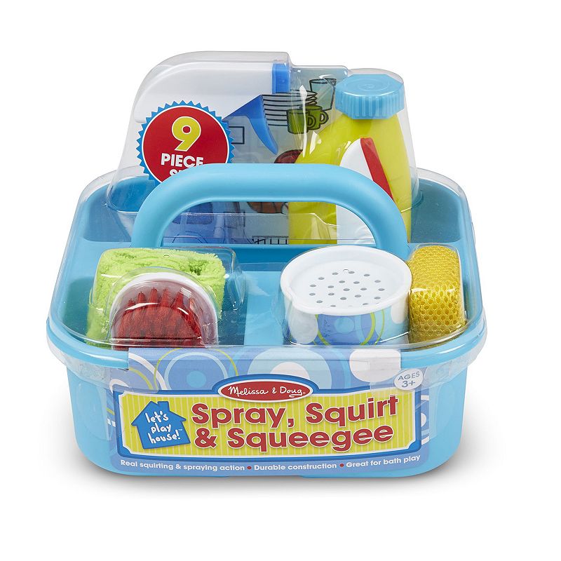 Melissa and Doug Let's Play House! Spray， Squirt and Squeegee Play Set