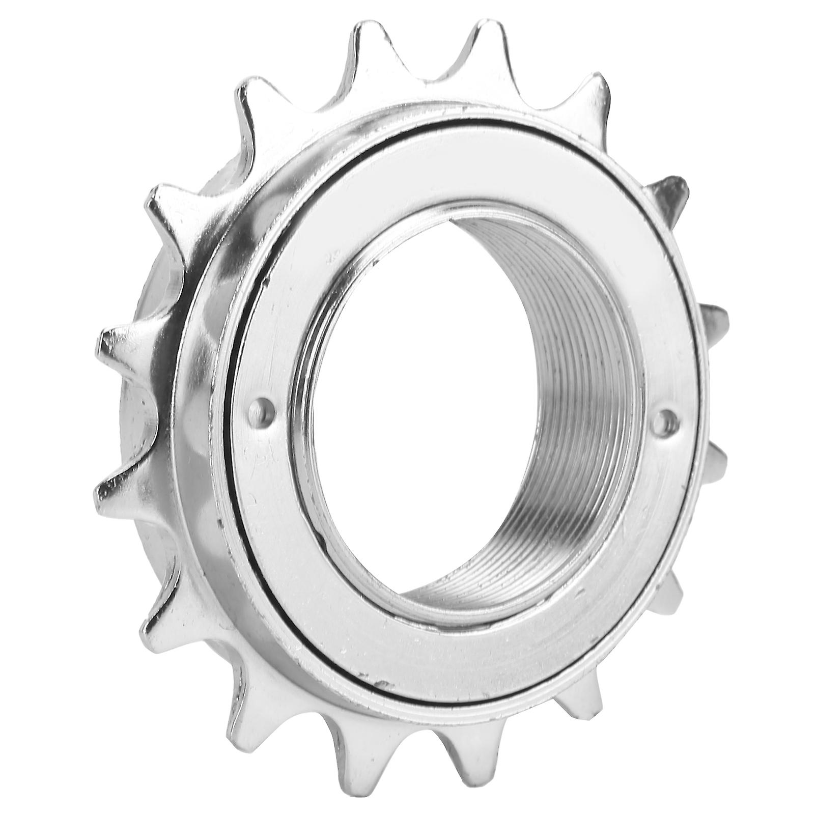 Bike Freewheel 16t Soft Sound Rotation Wear Resisting Rust Proof Durable Cycling Accessoryelectroplated Silver