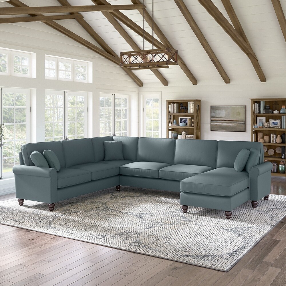 Hudson U Shaped Couch with Reversible Chaise Lounge by Bush Furniture