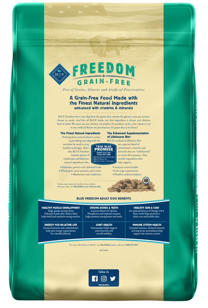 Blue Buffalo Freedom Adult Lamb Recipe Dry Dog Food