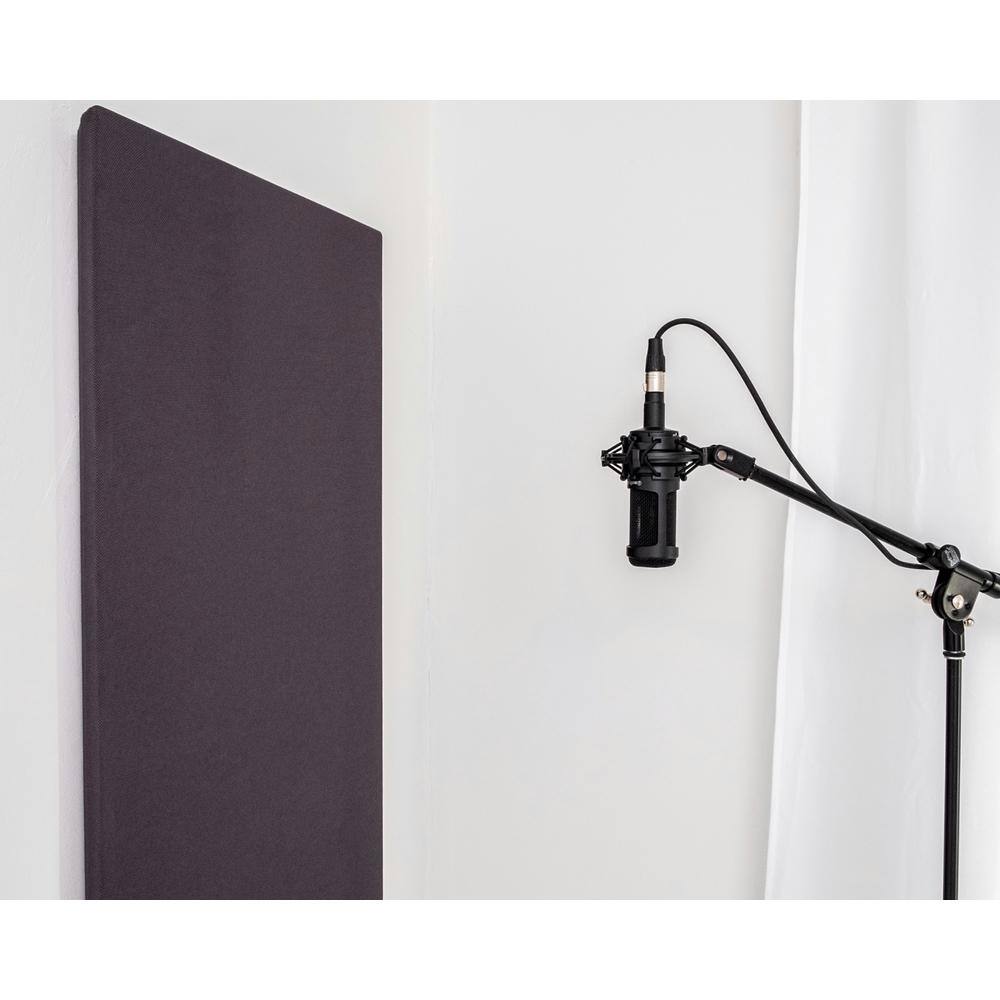 PROSOCOUSTIC WAVERoom Pro 1 in. x 24 in. x 48 in. Diffusion-Enhanced Sound Absorbing Acoustic Panels in Black (4-Pack) WRP-BigPanel-BK