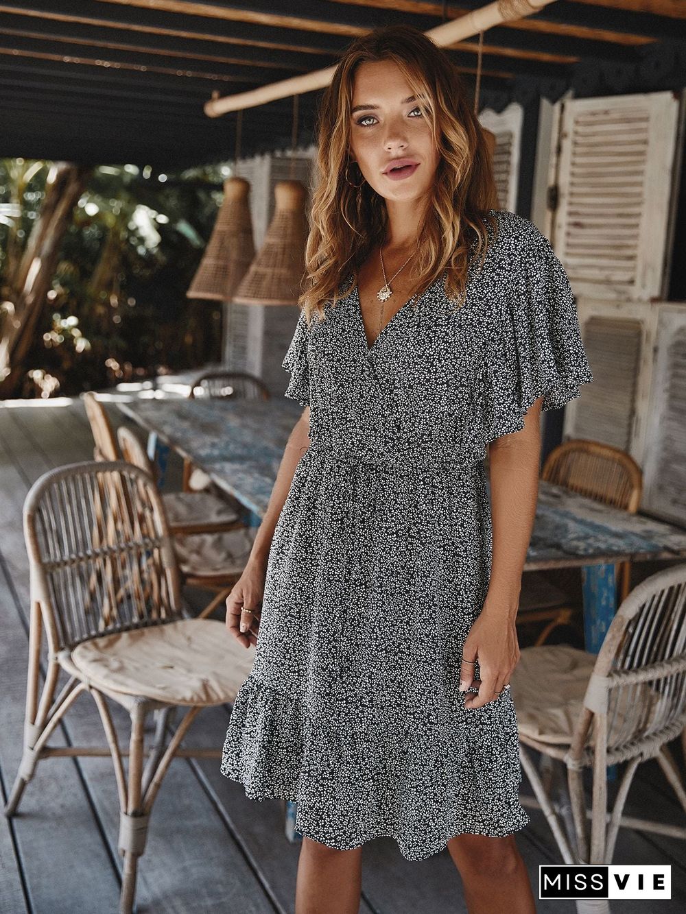 Long Sleeve Casual Loose Swing T-Shirt Dress