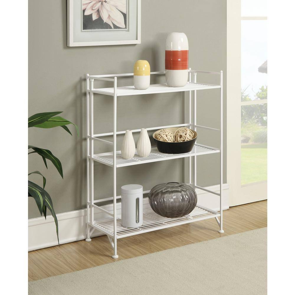 Convenience Concepts Designs2Go White 3-Tier Metal Wire Shelving Unit (25 in. W x 33 in. H x 11 in. D) 8019W