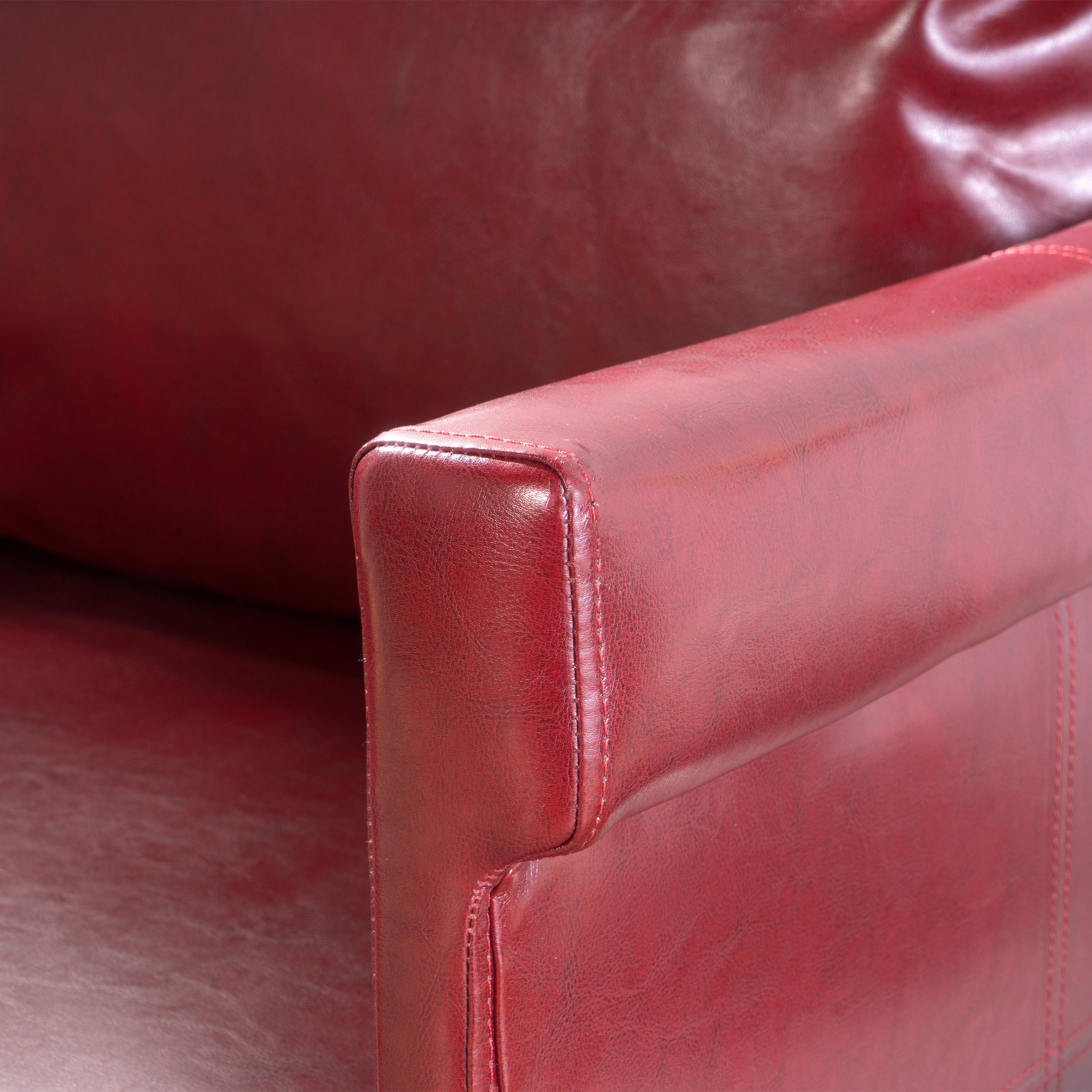 Harbison Leather Loveseat Settee