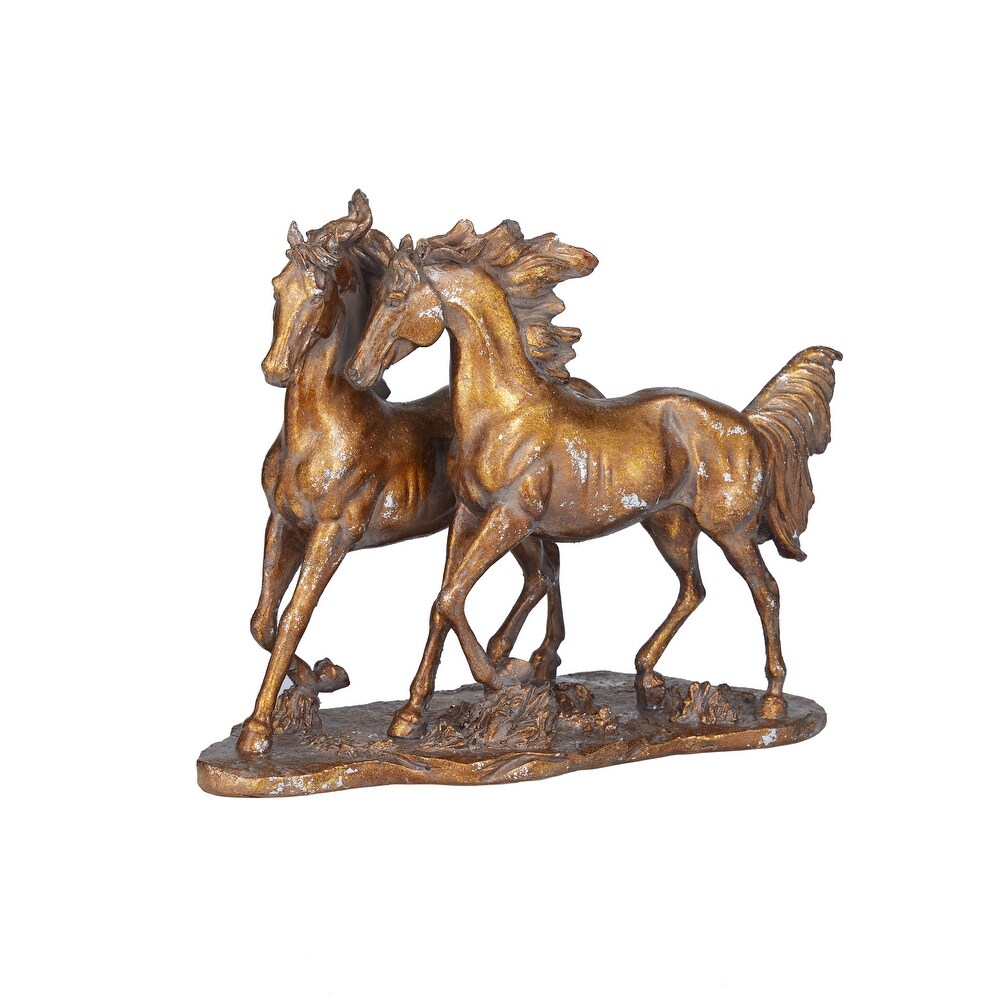 Bronze Polystone Horse Sculpture   14\