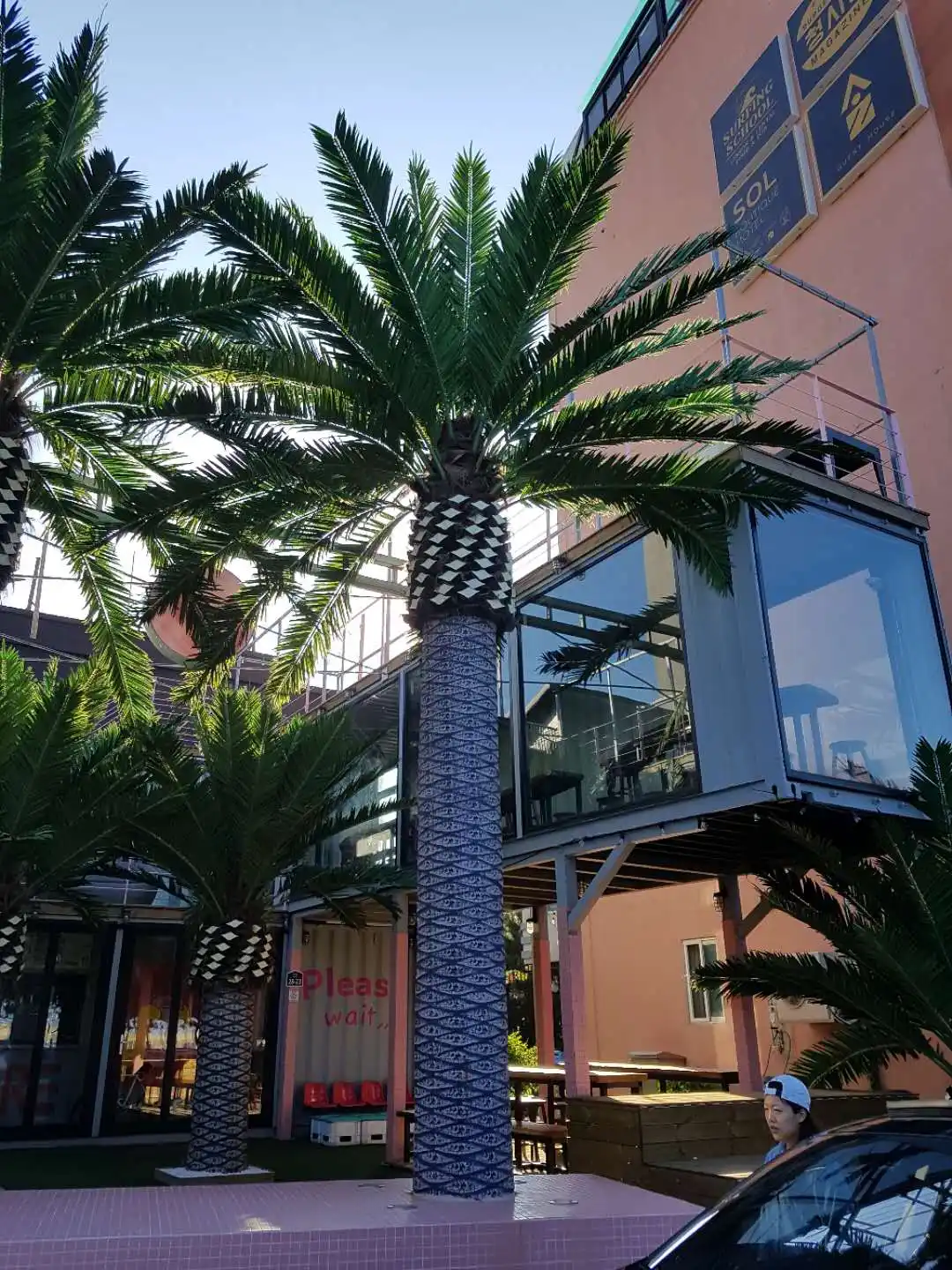 factory directly supply Competitive price handmade artificial outdoor palm trees for decoration