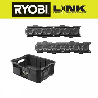 RYOBI LINK Medium Tool Crate with Wall Rails STM104-STM504