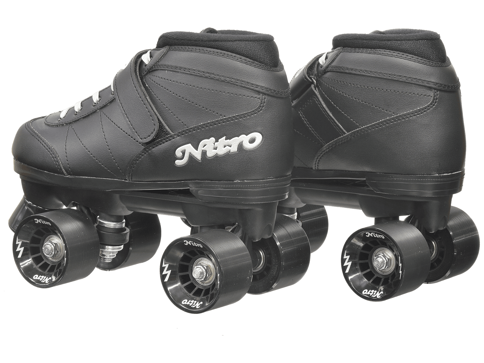 Epic Super Nitro Black Quad Speed Roller Skates - Size 5