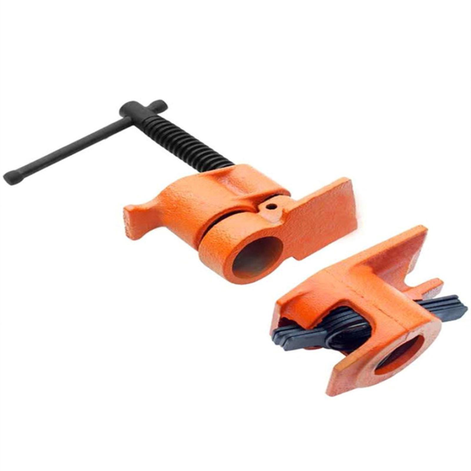 1/2'' Wood Gluing Pipe Clamp Set Heavy Duty Professional Woodworking Cast Iron