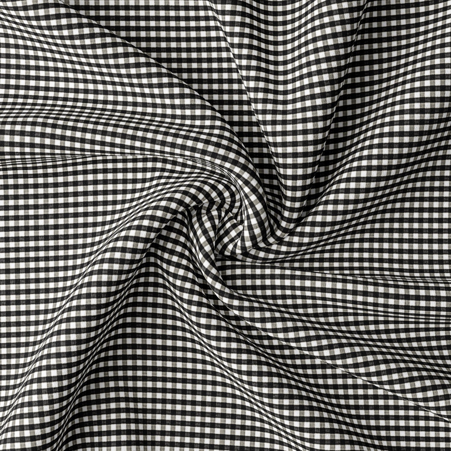 Rockton Check Black Drapery