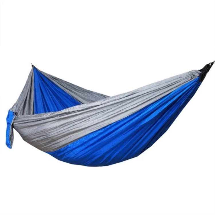 Custom Logo Outdoor Portable Parachute Foldable Hammock Swing Nylon Camping Hammock