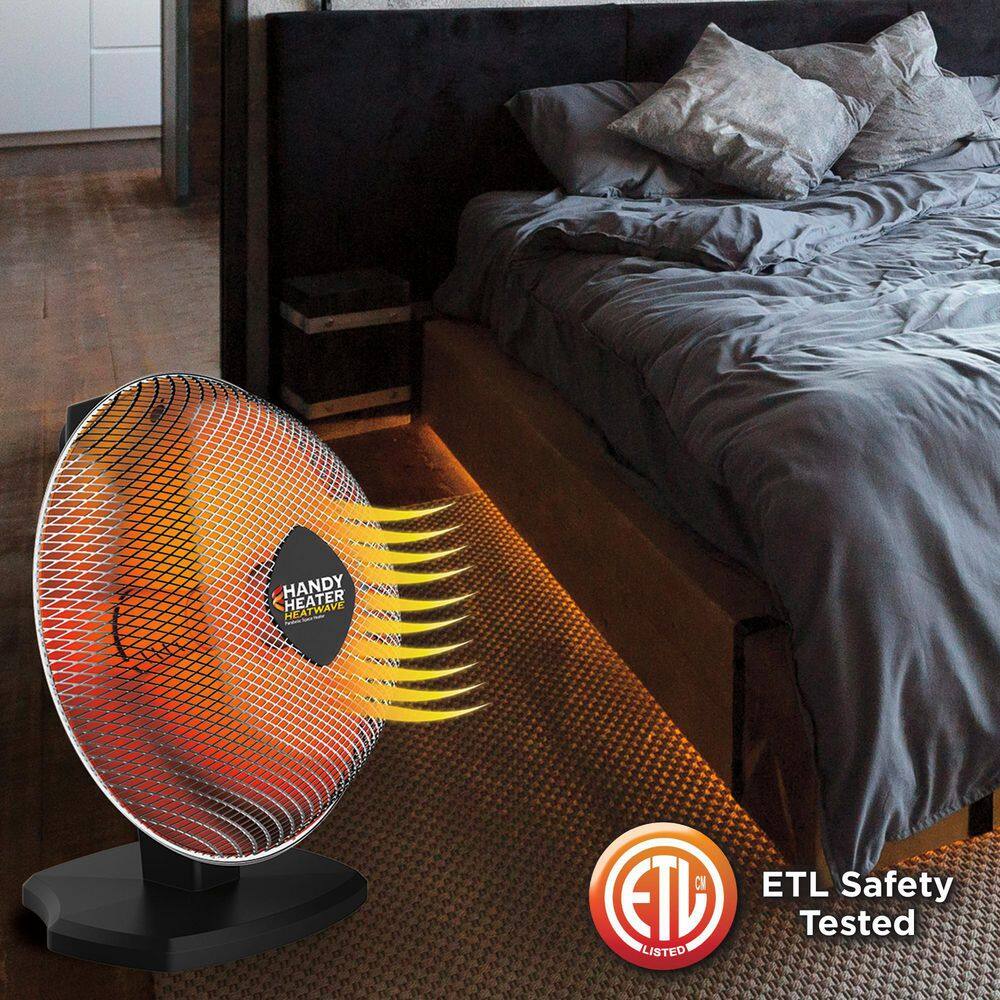 1200-Watt Electric Ceramic Parabolic Space Heater HEATP-MC1