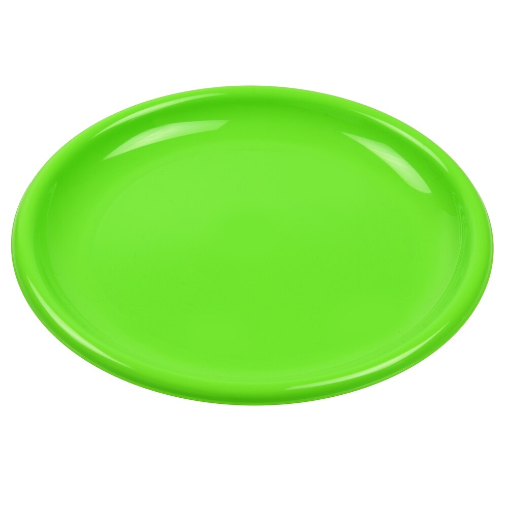 Round Flat Plate 8 Inch Microwavable Dishwasher Safe BPA Free