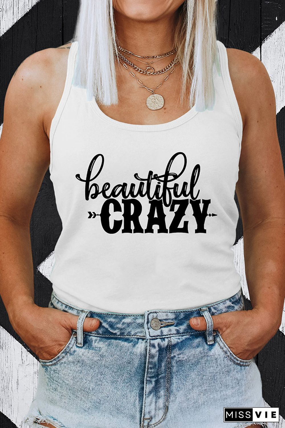 Beautiful Crazy Sleeveless Tank Top