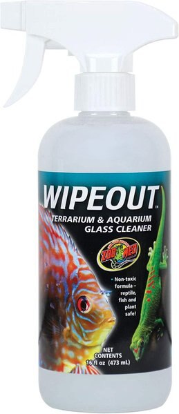 Zoo Med Wipeout Glass Cleaner Disinfectant， 16-oz bottle