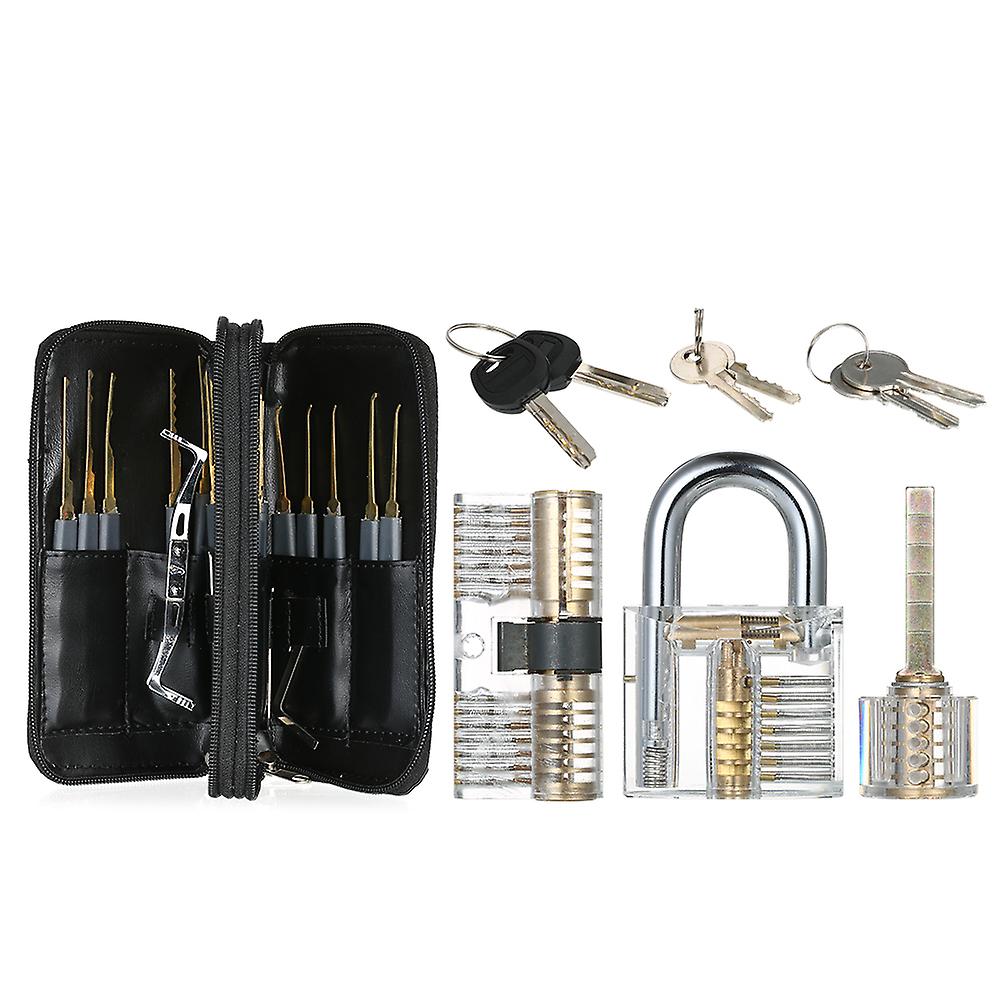 24pcs Lock Unlocking Picking Set Kit Tool For Locksmith Beginners And Professional