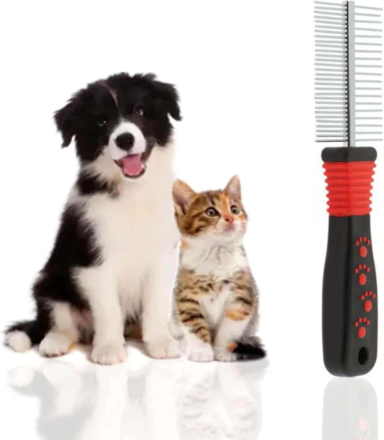 Dog Ging Comb 3 Pack， Double Sided H Removal Brush For Cats And Dogs， Metal Brush， Smoothing Brush For Short And Hed Dogs