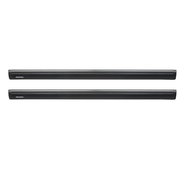 Yakima 60 Inch Aluminum T Slot Jetstream Bar Aerodynamic Crossbars For Roof Rack Systems Compatible With Any Streamline Tower Black Set Of 2