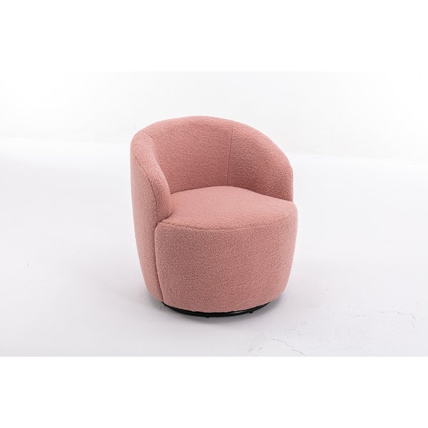 25inch Small Upholstered Fabric Swivel Accent Armchair