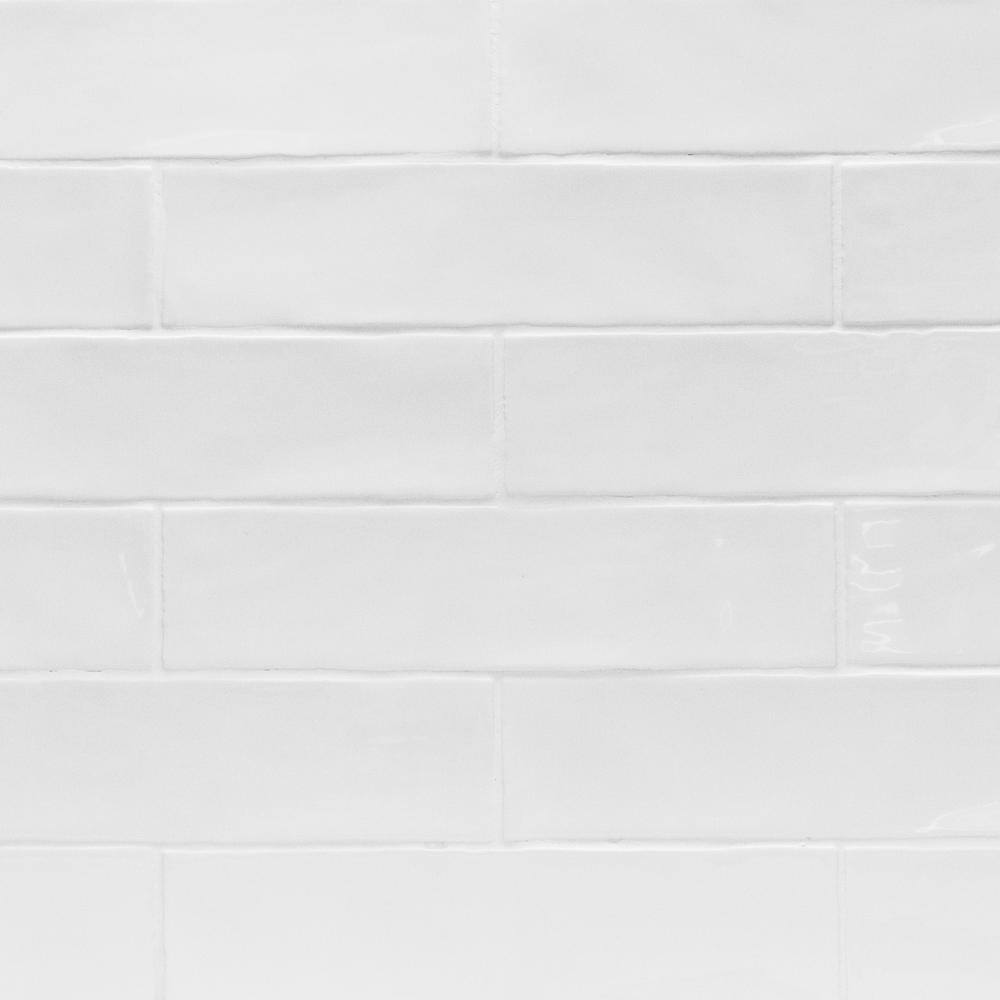 Ivy Hill Tile Catalina White 3 in. x 12 in. x 8 mm Ceramic Wall Subway Tile (44-Pieces 10.76 sq.ft.case) EXT3RD101703