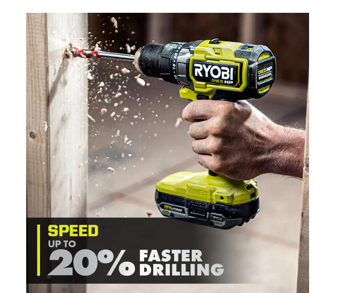 RYOBI PBLDD01B ONE+ HP 18V Brushless Cordless 1/2 in. Drill/Driver (Tool Only)