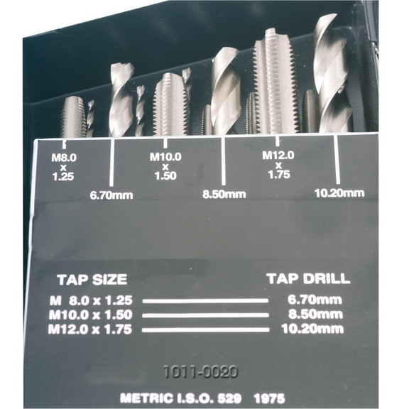 ABS Import Tools 18 PIECE HIGH SPEED STEEL M2.5 M1...