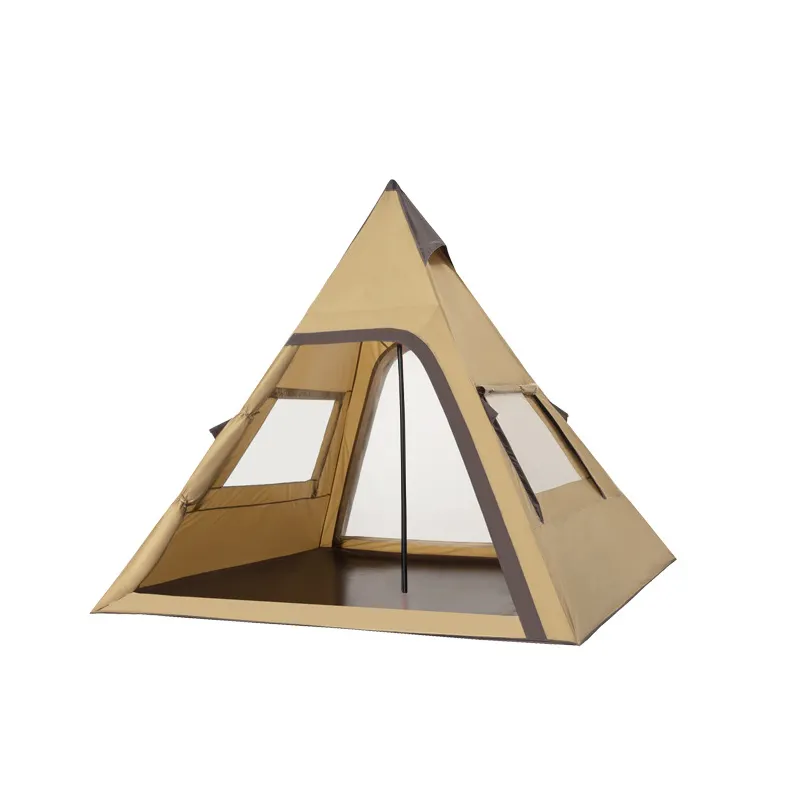 Outdoor Ultralight Adjustable Tipi Pyramid Hot Tent With flue pipe Winter Camping Tent