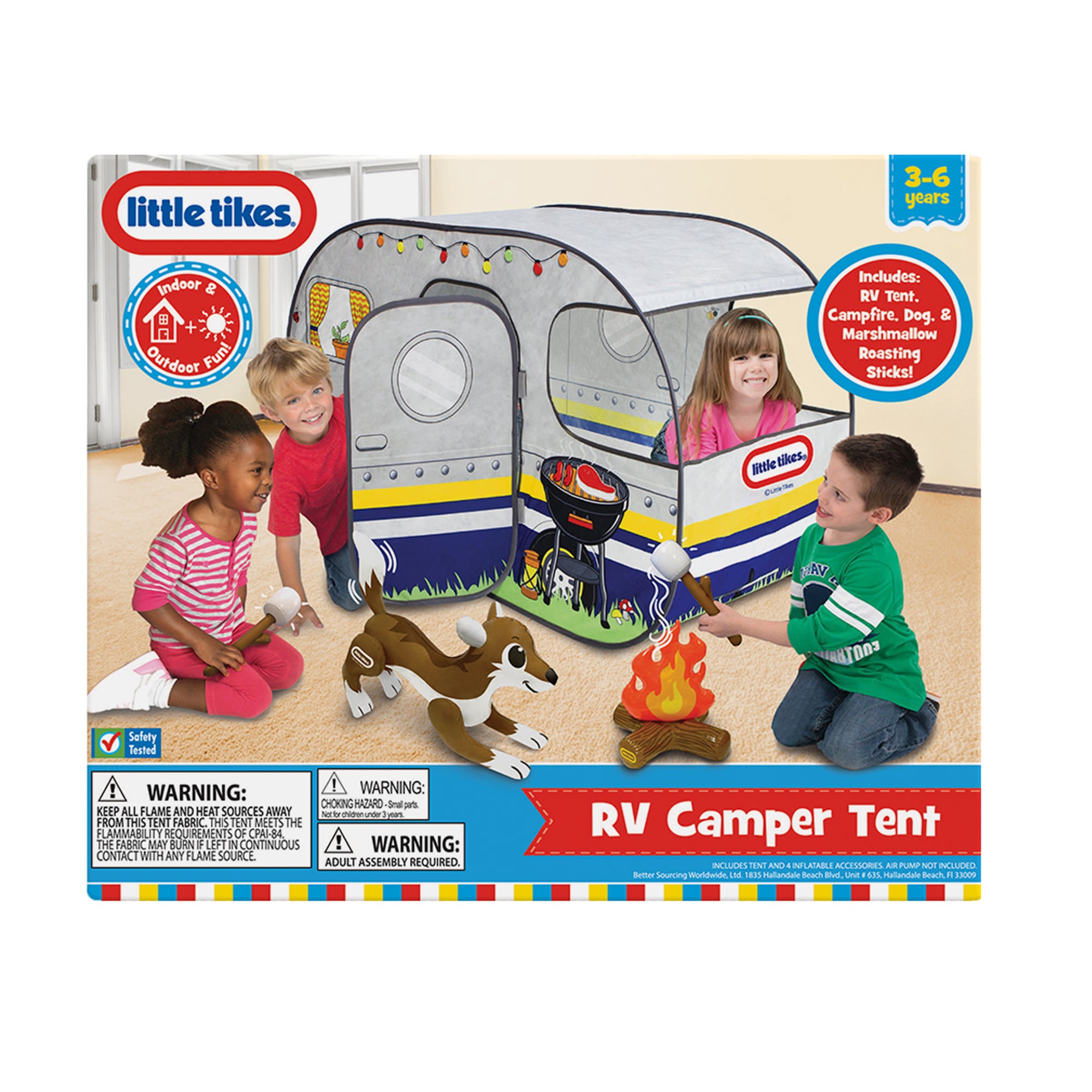 Little Tikes RV Camper Tent Pretend Play, Ages 3 Years old & up