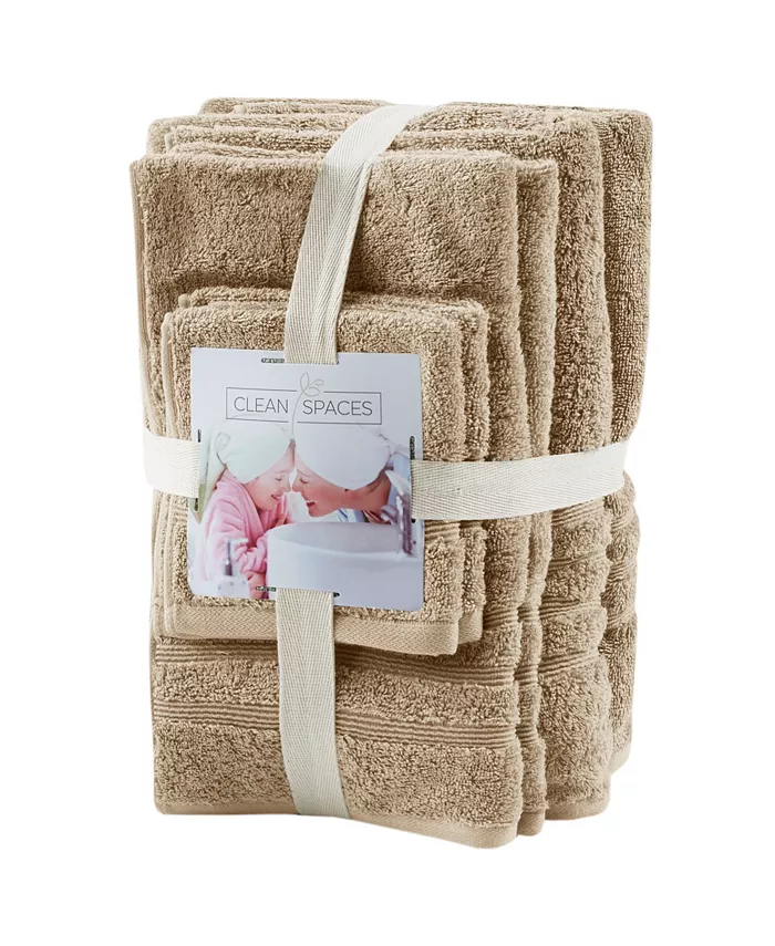 Clean Spaces Nurture Microbial Resistant 6-Pc. Bath Towel Set 30 x  54