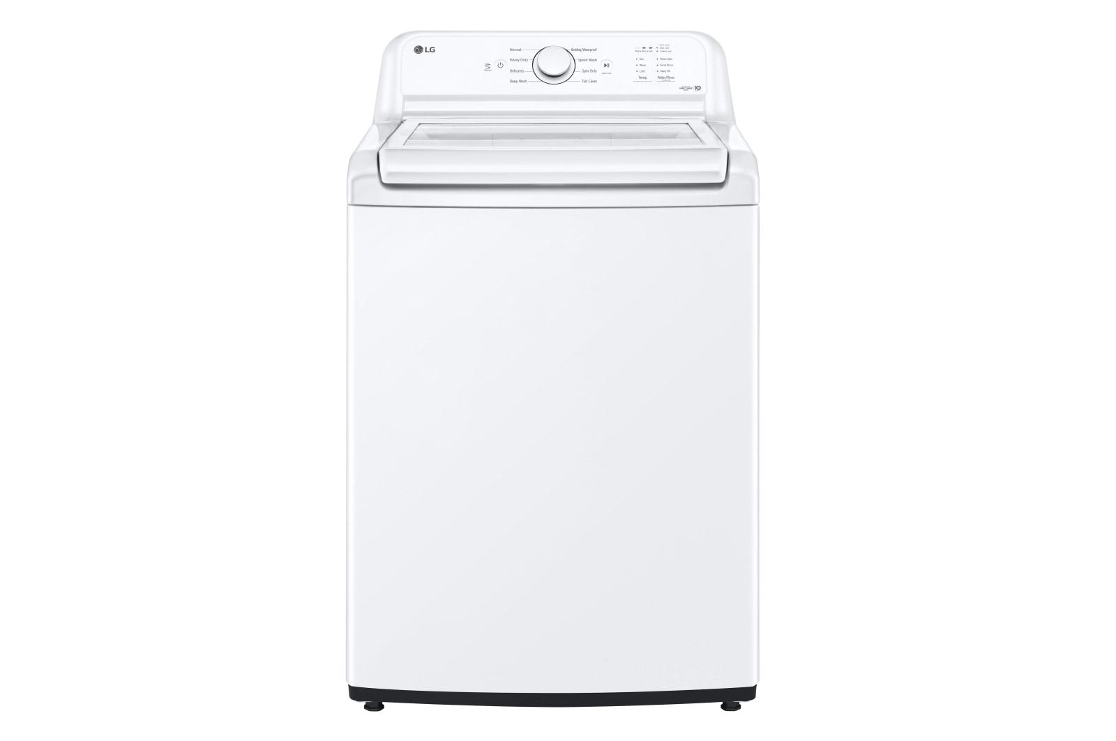 Lg WT6105CW 4.1 Cu. Ft. Capacity Top Load Washer With Agitator And Slamproof Glass Lid