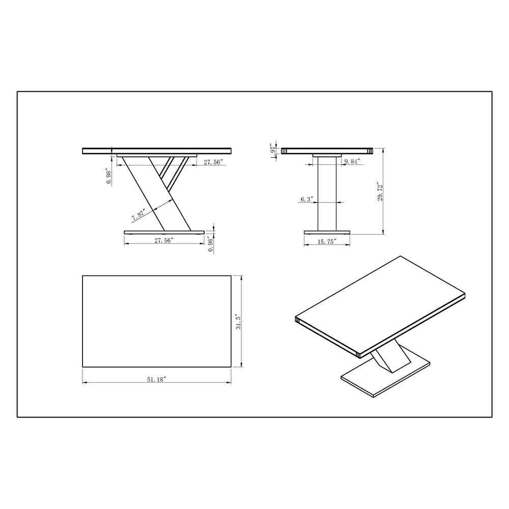 Somette Leah White 2 Piece Dining Set with Nook