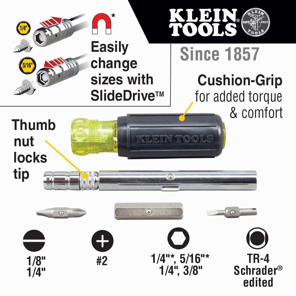 8-in-1 Slide Driver Screw/Nutdriver ;